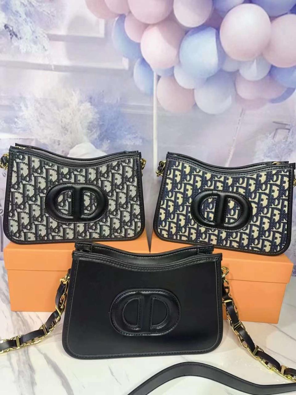 Dior جزدان كحلي قماش (Copy A)