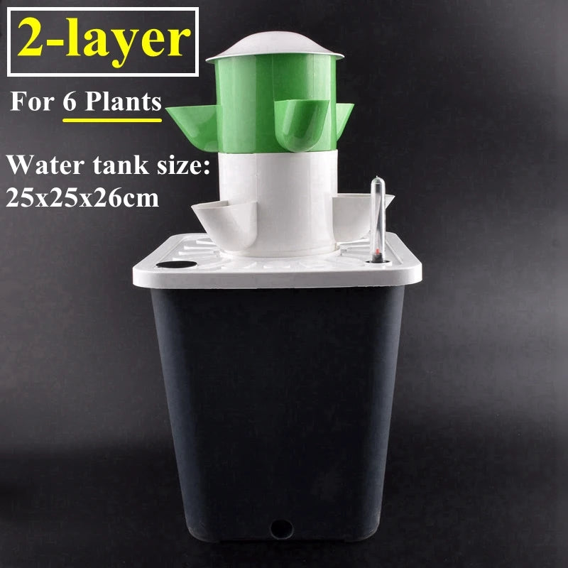 Vertical Hydroponic Tower Greenhouse Garden Indoor Soilless Culture Growing System Vertical Tower Veg Planter Grow Pot Kit