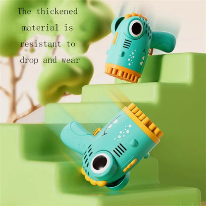 40 hole Dinosaur Bubbles Gun Children's Bubble Gun Handheld Fully Automatic Bubble Machine without battery and bubble water