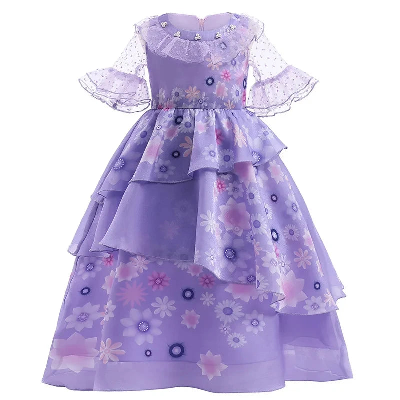Elsa Princess Dress Girl Kid Birthday Party Carnival Clothes Dress up Anna Snow White Rapunzel Mermaid Aurora Costume