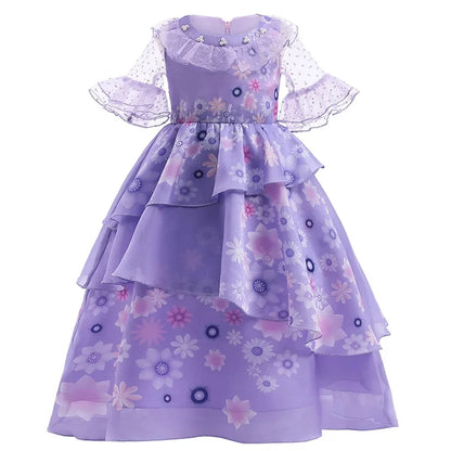 Elsa Princess Dress Girl Kid Birthday Party Carnival Clothes Dress up Anna Snow White Rapunzel Mermaid Aurora Costume
