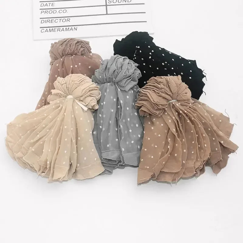 New Women's Dot Silk Socks Transparent Thin Breathable Summer Fashion Nylon Short Stock Female Non-Slip Stretch Ankle Sexy Sock