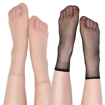 10PCS Ultra-thin Summer Transparent Socks High Quality Women Socks Elastic Thin Silk Female Ladies Invisible Ankle Short Socks